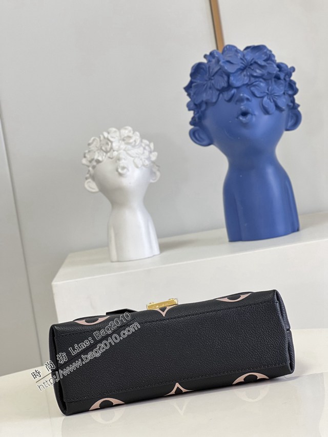 LV專櫃2023新款Madeleine BB手袋 45978黑絲印 路易威登Empreinte壓紋皮革手提肩背女包 dn1194